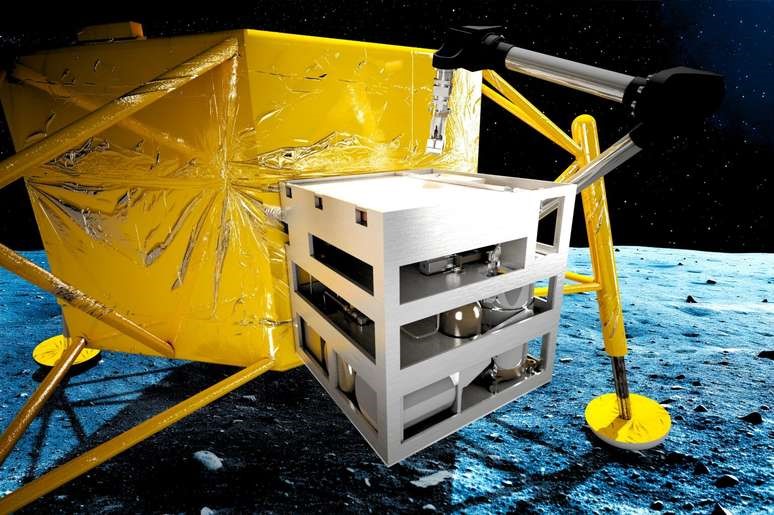 Protótipo de modelo que irá à Lua extrair oxigênio